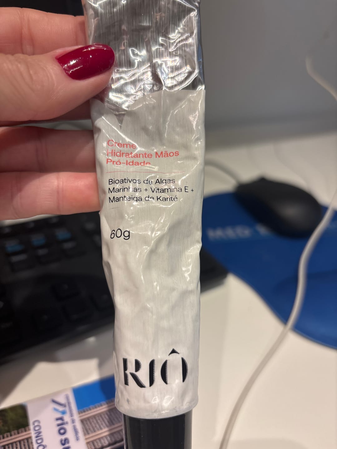 Customer photo review of Creme Hidratante Mãos Pró-Idade