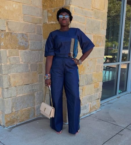 Mimi review of Allyson Set|Denim image 1 out of 2