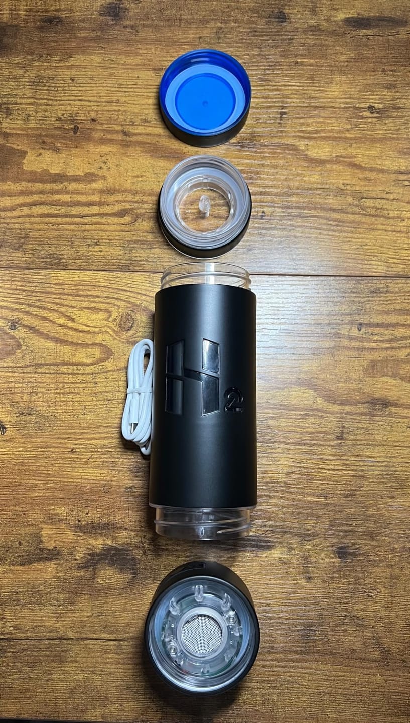 Customer photo review of Hydrogen Water Bottle Generator Silver
