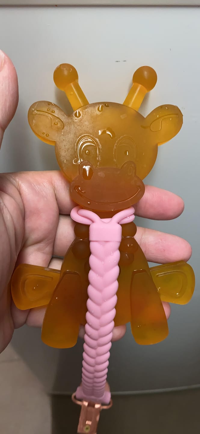 Customer photo review of The Little Bamber - Natural Rubber & Baltic Amber Teething Toy