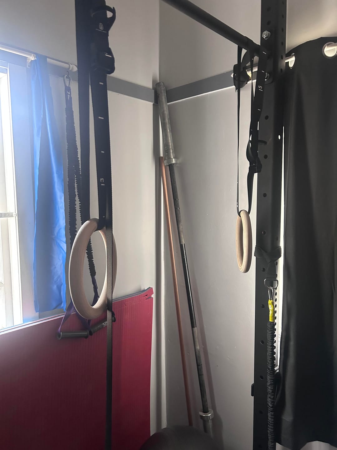 Customer photo review of Gymnastic Rings Straps with Cam Buckles 3.8cm (Black Numbered)
