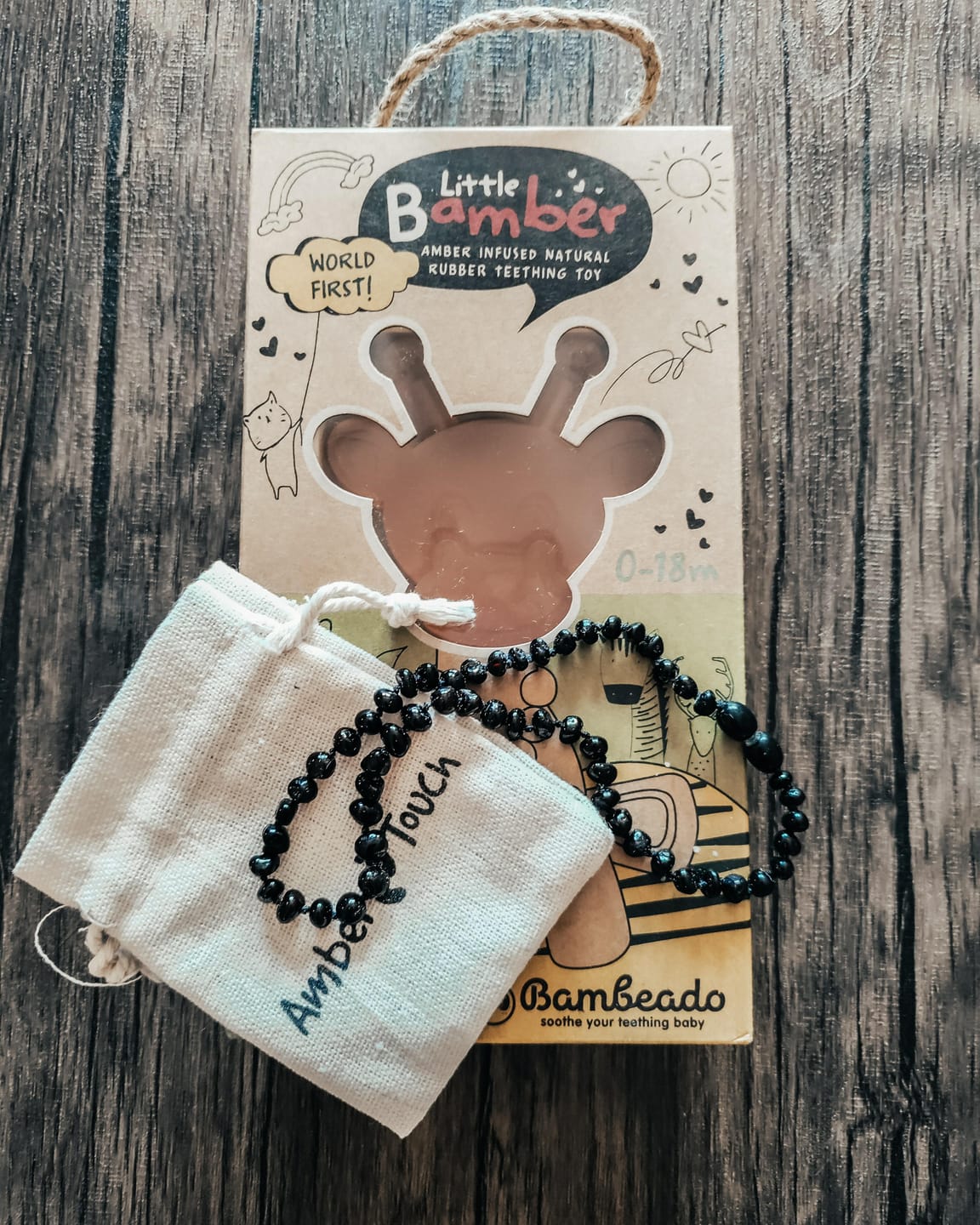 Customer photo review of The Little Bamber - Natural Rubber & Baltic Amber Teething Toy