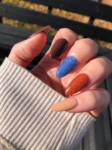 Customer photo review of D580 Patina Nude Crème Dip Powder