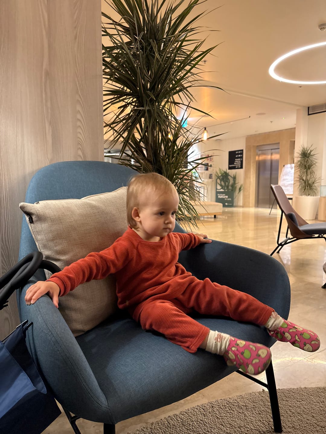 Customer photo review of Hazelnut Organic Waffle Leggings