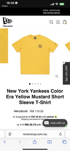 Customer photo review of New York Yankees Color Era Yellow Mustard Short Sleeve T-Shirt