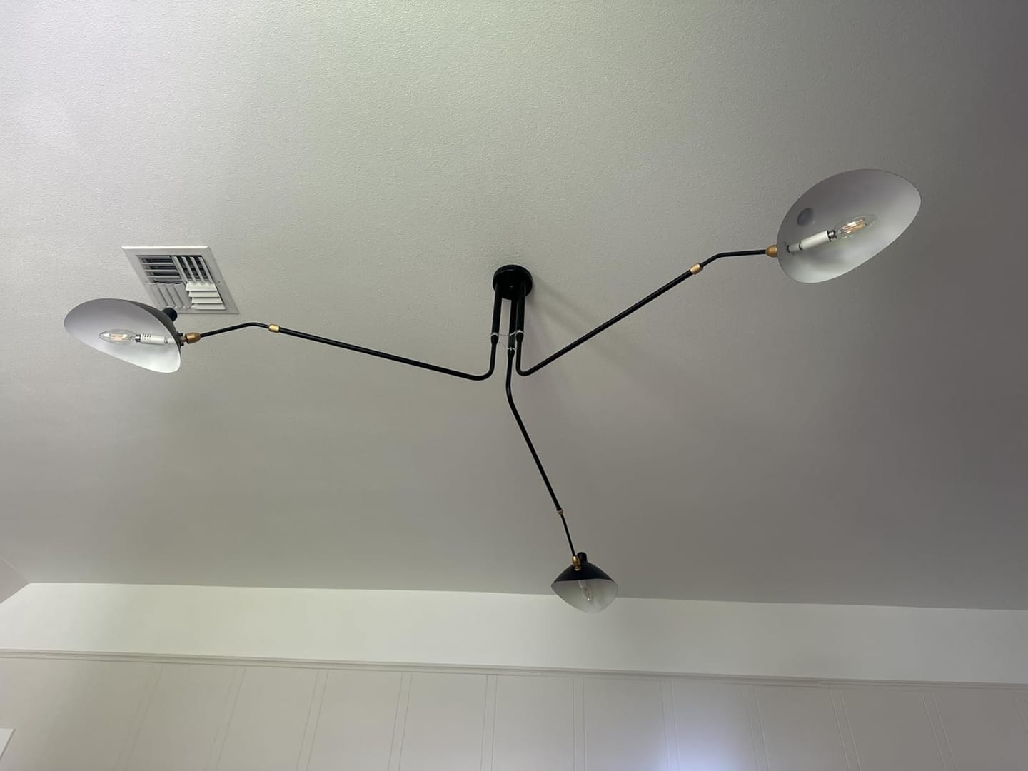 Customer photo review of WOMO Arms Semi-Flush Mount Light-WM2057