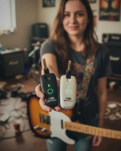 Customer photo review of [NEW] UHF NEXUS - Pro-Grade UHF Wireless System For Guitar/Bass – USB-C, Latency<2 ms, 7 Channels, 165 feet Range