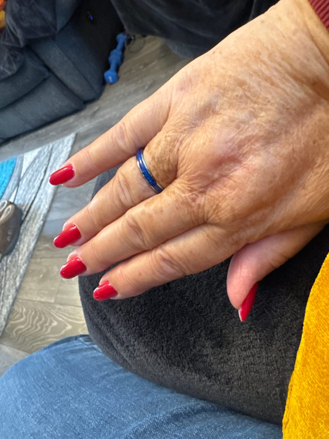Customer photo review of The Blue Opal 4mm Wonder Ring