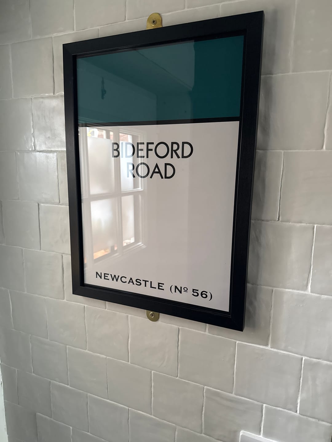 Customer photo review of Personalised Street Name Print