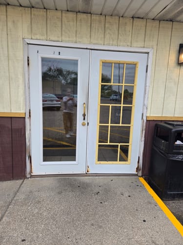 Customer photo review of ODL Clear Door Glass - 24" x 66" Frame Kit