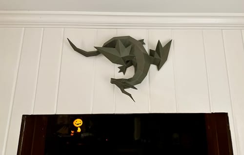 Customer photo review of 3D Dragon Wall Art & Decor