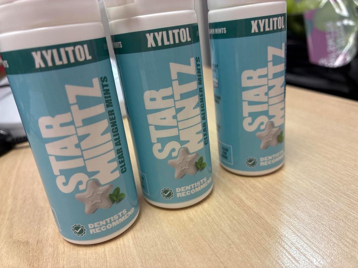 Customer photo review of StarMintz Breath Mints for Aligners