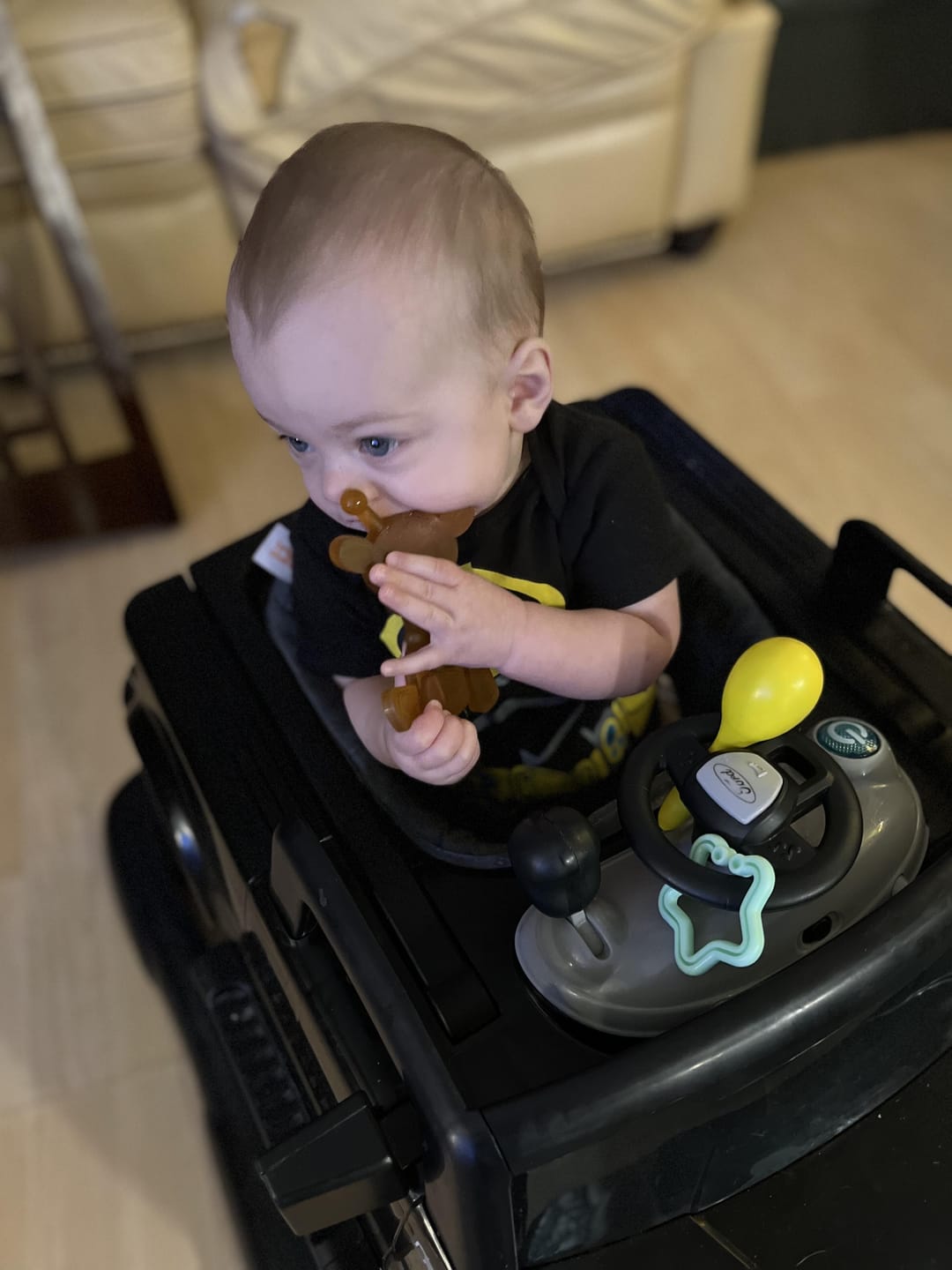 Customer photo review of The Little Bamber - Natural Rubber & Baltic Amber Teething Toy