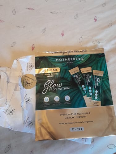 Customer photo review of Glow From Within Collagen Single Servings