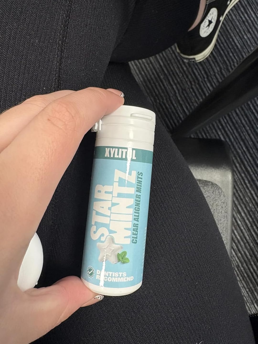 Customer photo review of StarMintz Breath Mints for Aligners
