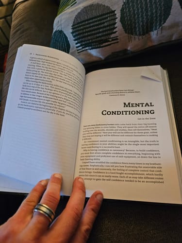 Customer photo review of BACKCOUNTRY BOWHUNTING BOOK