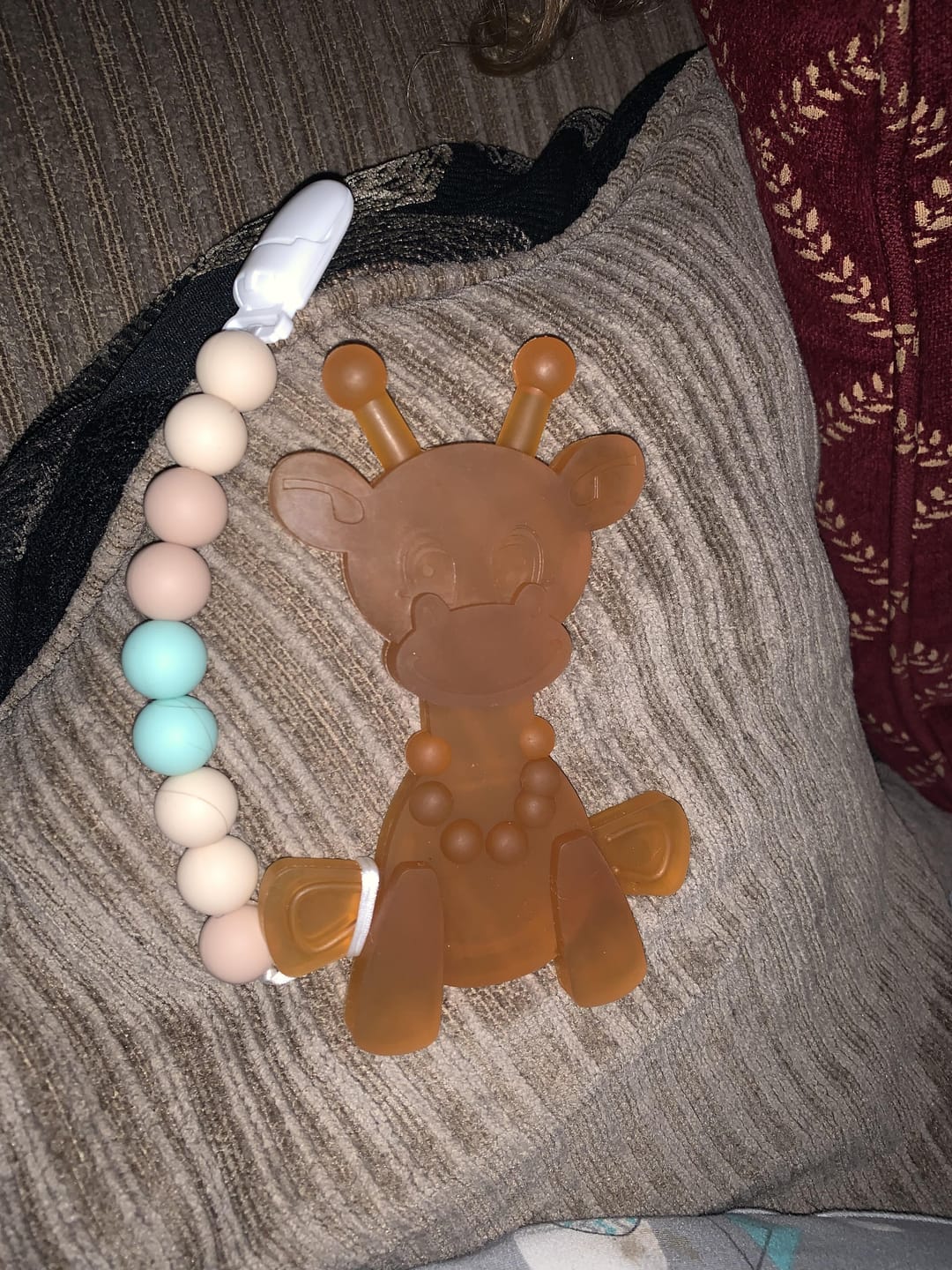 Customer photo review of The Little Bamber - Natural Rubber & Baltic Amber Teething Toy