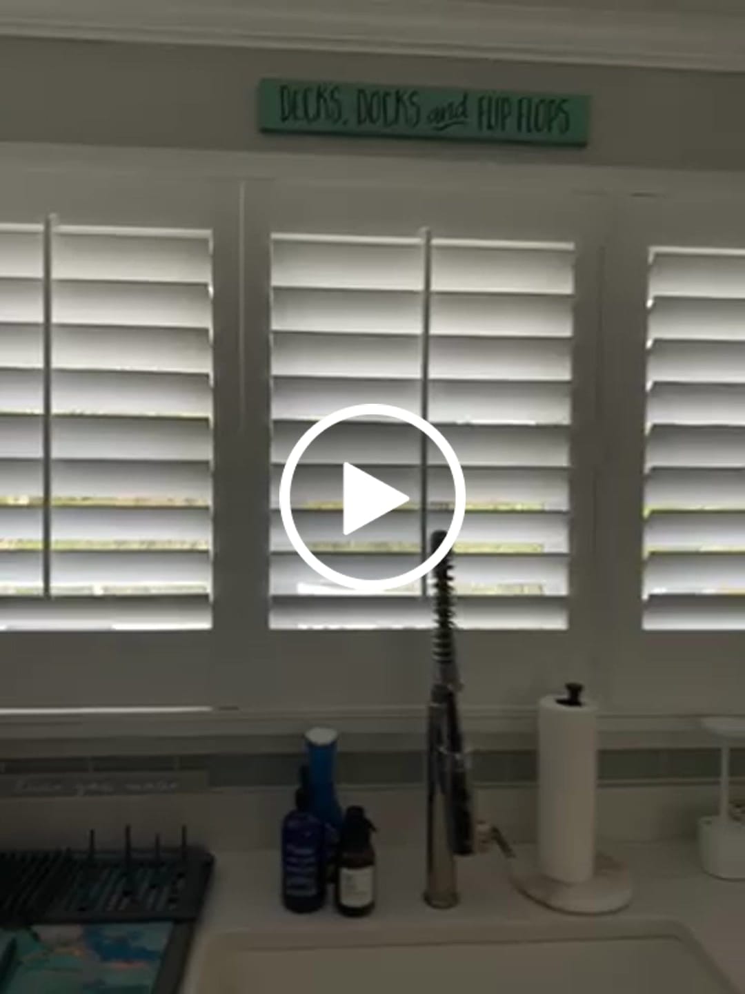 Customer video review of Painted Wood Plantation Shutter