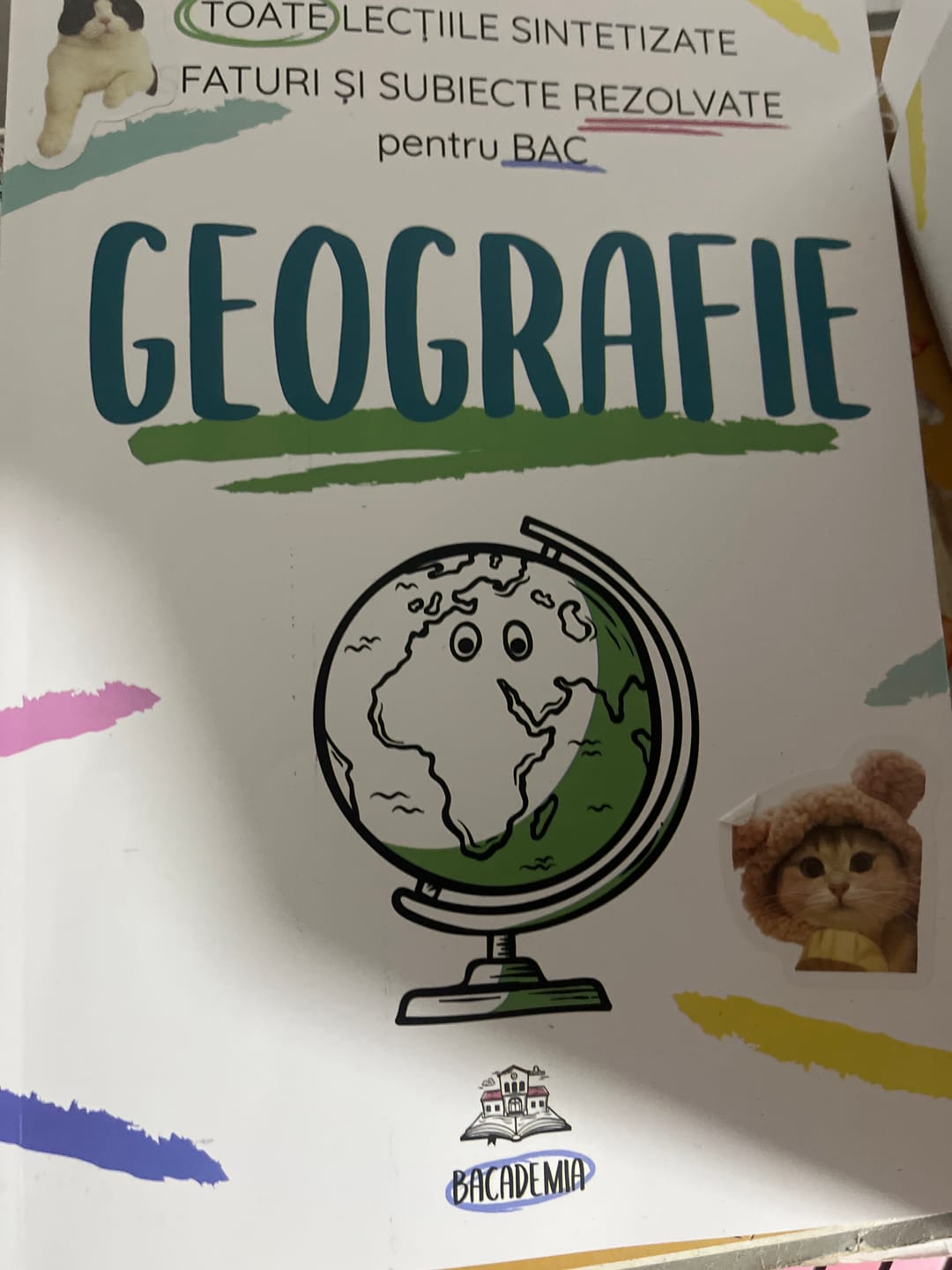 Customer photo review of Carte Geografie Bacalaureat Bacademia