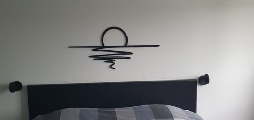 Customer photo review of Décoration murale en métal - Coucher du soleil (SUN.01)