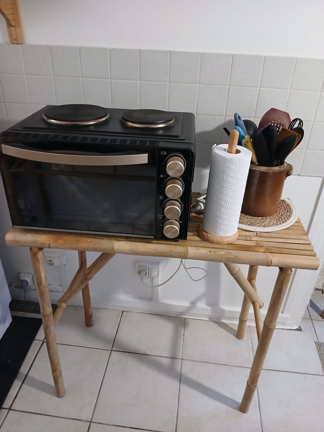 Customer photo review of NUHA - Console en rotin naturel
