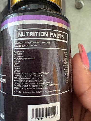Customer photo review of Paragon | Parasite Cleanse