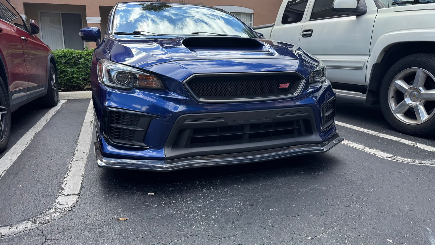 Customer photo review of 2018-21 Subaru WRX / STi CS Front Splitter Lip Ground Effect