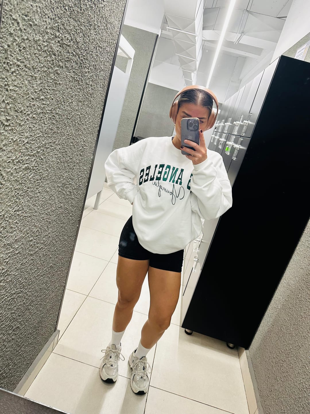 Customer photo review of W563 Varsity Crewneck