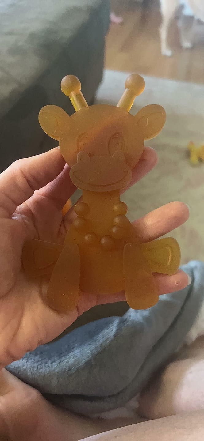 Customer photo review of The Little Bamber - Natural Rubber & Baltic Amber Teething Toy