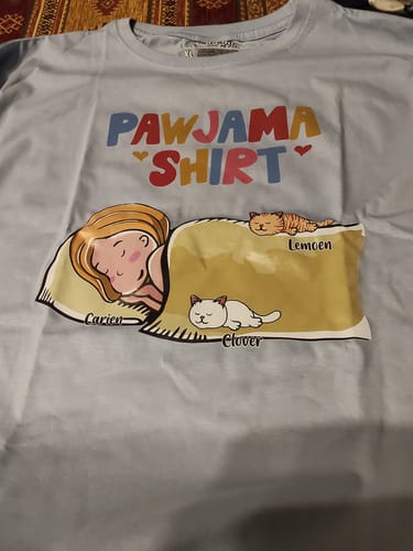 Customer photo review of PAWJAMA SHIRT (Unisex)