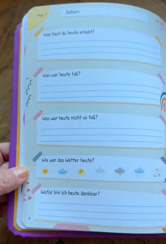 Customer photo review of Filapen - Gefühlstagebuch für Kinder