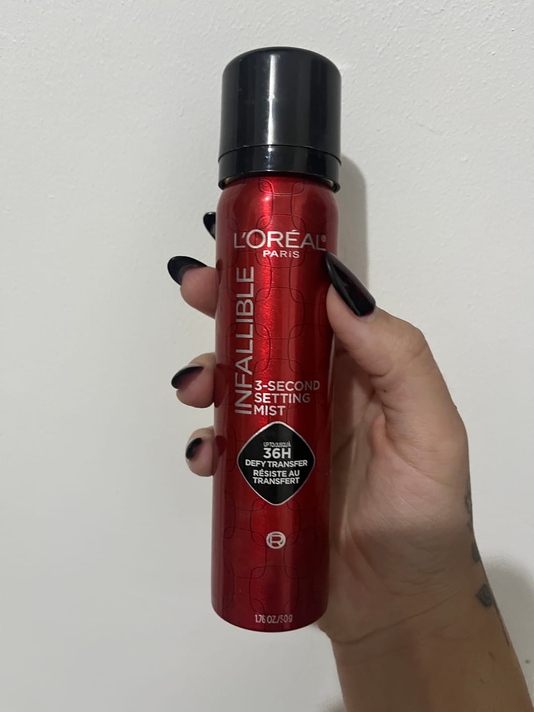 Customer photo review of Infallible 3 - 1 Second Setting Mist