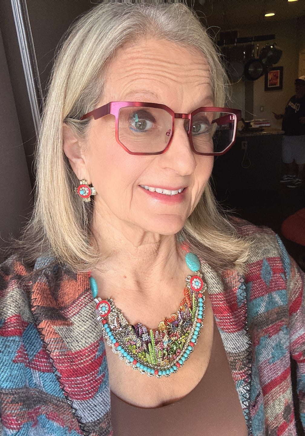 Customer photo review of HEIDI DAUS®"Southwest Sparkle" Beaded Crystal Sparklescape Necklace