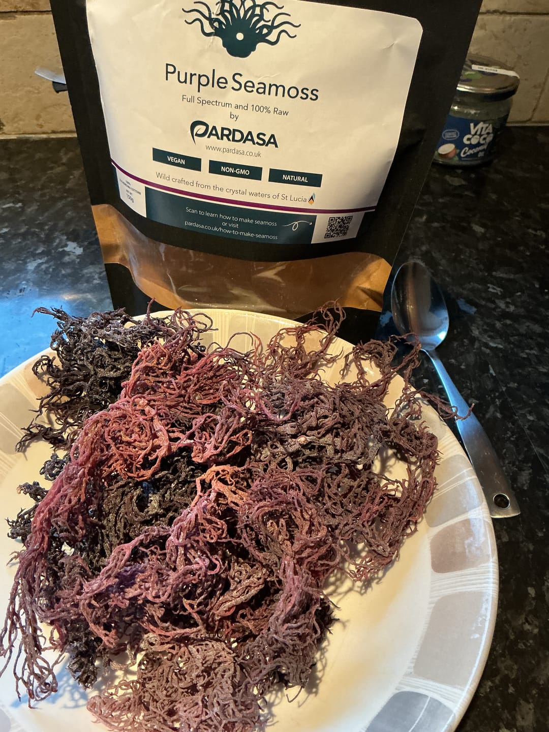 Customer photo review of Organic Purple Sea Moss Raw