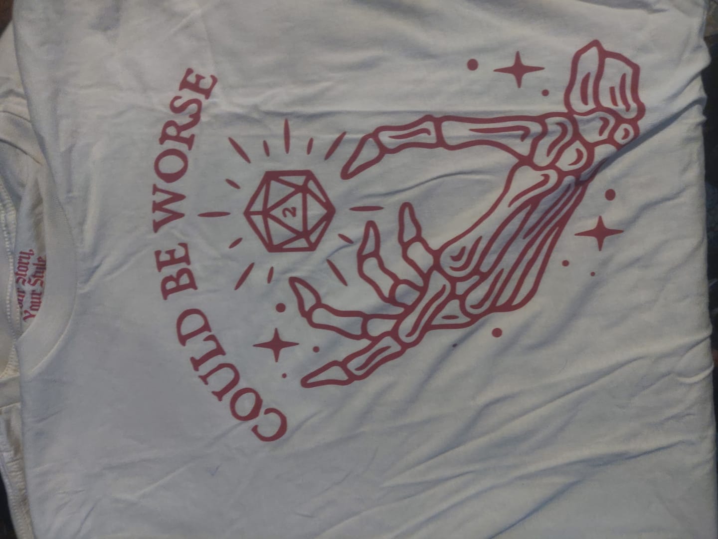 Customer photo review of Could Be Worse T-Shirt