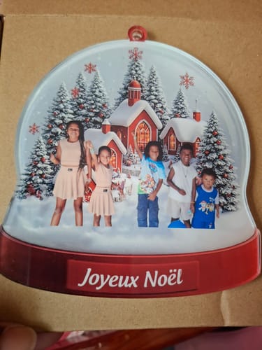 Customer photo review of Ornement de Noël en Acrylique Personnalisé - Ensemble, c’est le meilleur endroit où être