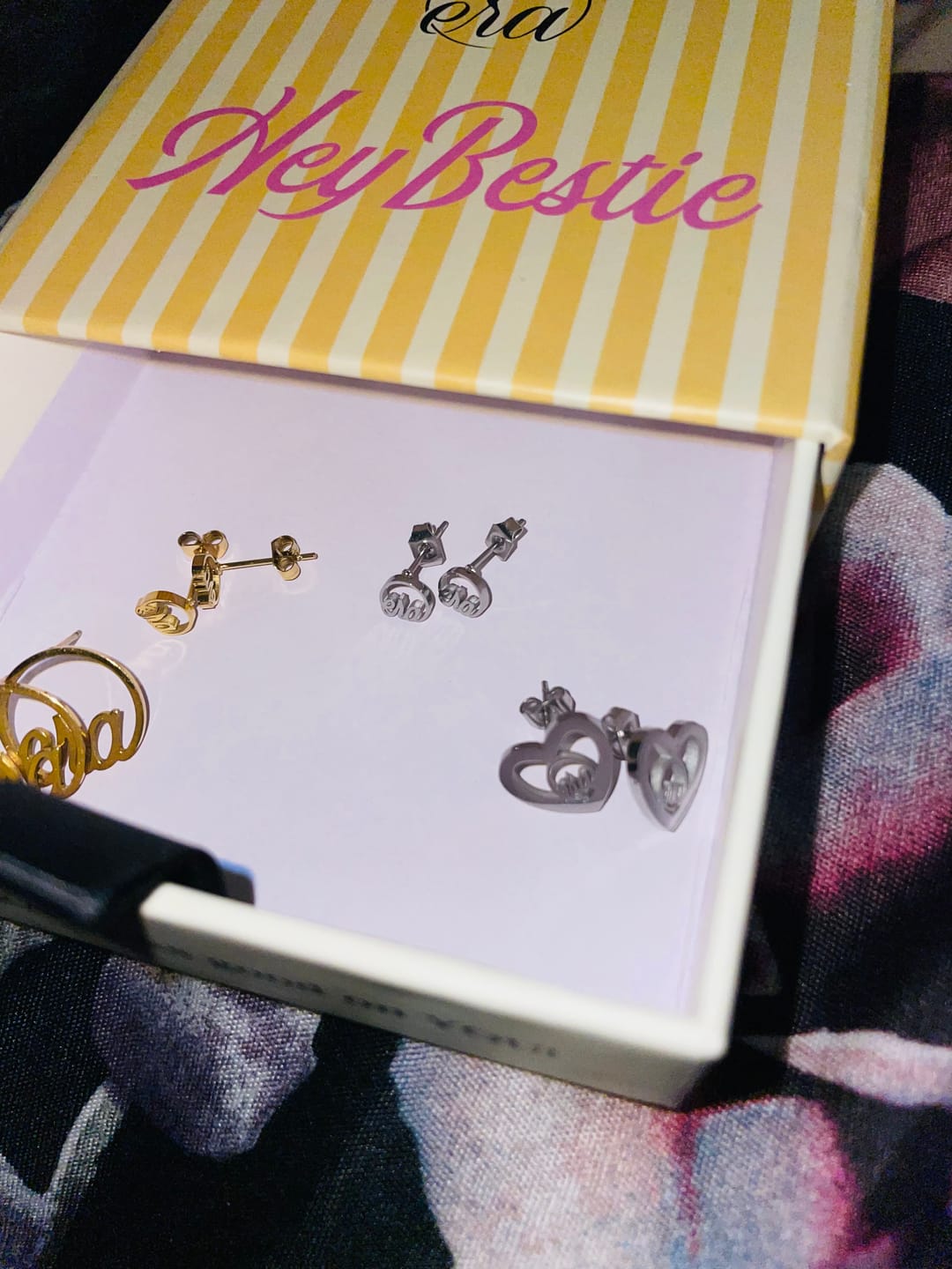 Customer photo review of Silver Thando Studs