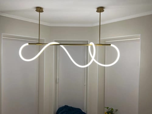Customer photo review of Modern Long Hose Led Ceiling Chandelier for Table Dining Room Kitchen Bar Pendant Lighting Suspension Design Lusters Luminaires