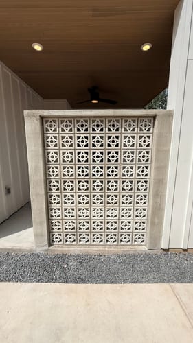 Starlight White 7 5 Cement Breeze Block