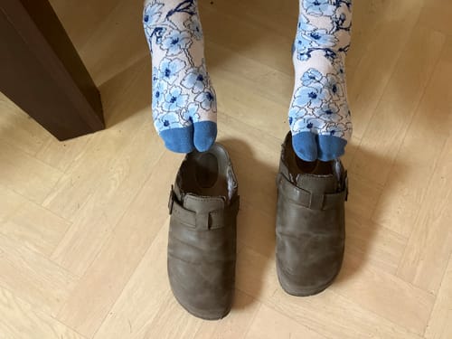 Customer photo review of Chaussettes Tabi Blossom
