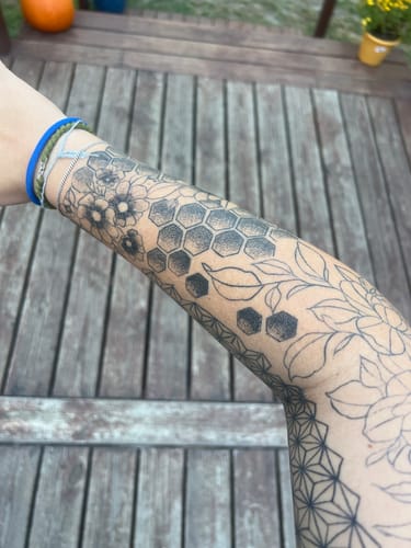 Customer photo review of Signature Tattoo Numbing Cream 1 TUBE