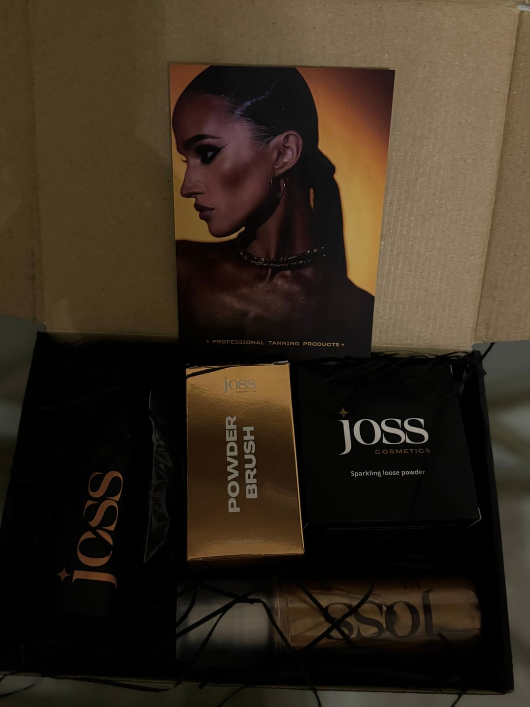 Customer photo review of Tanning cream + Liquid bronzer + Sparkling loose powder (Brush for FREE)