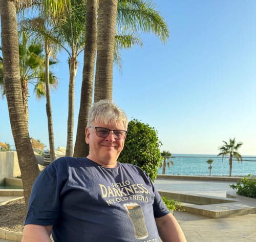 Customer photo review of "Hello Darkness" T-Shirt