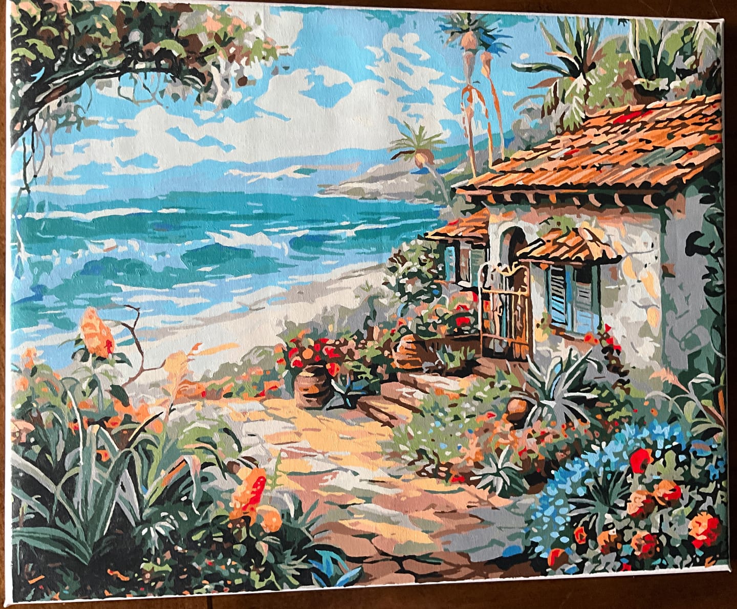 Customer photo review of Floral Seaside Cottage
