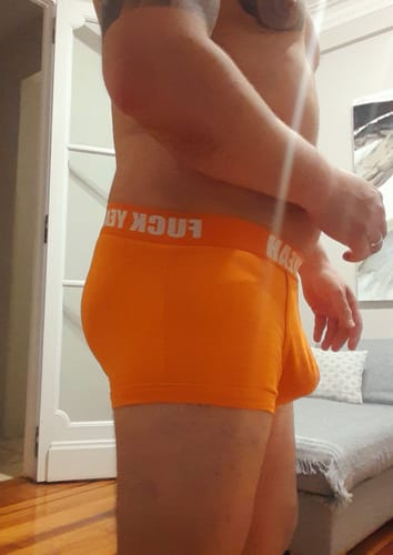 Customer photo review of ORANGE ORIGINAL BOXER