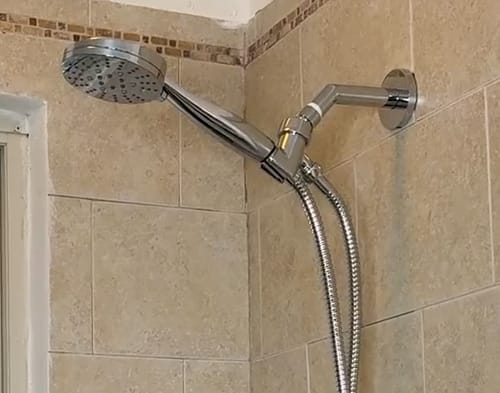 Customer photo review of 3-Spray Handheld Shower Head Set