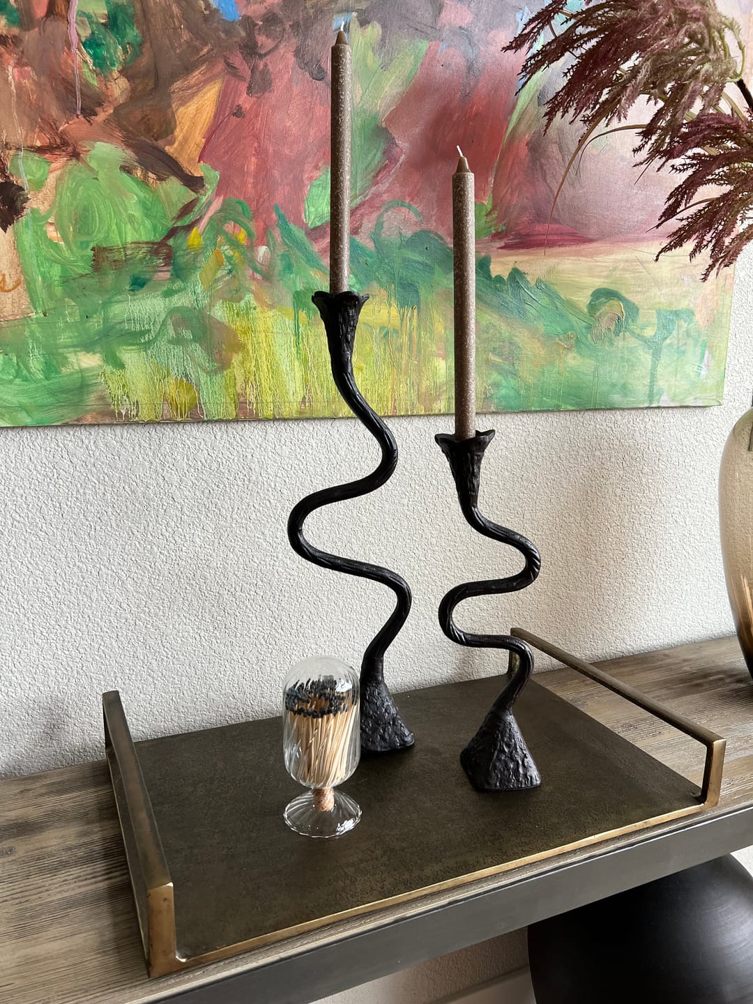 Customer photo review of Voltaire Hand-Blown Glass Match Cloche - 120 Matches Display