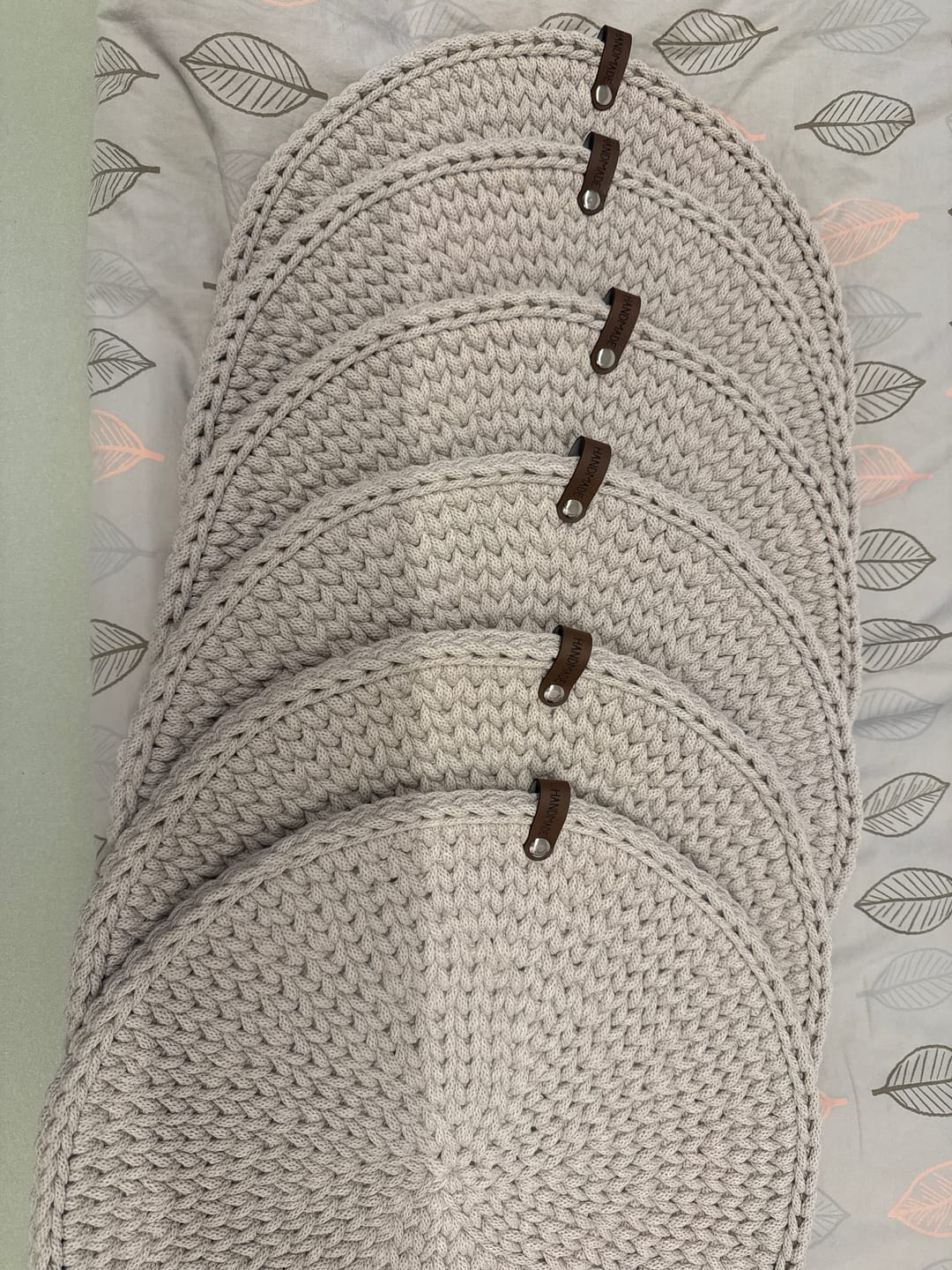Customer photo review of Label-Set "HANDMADE" - Braun - CS0018 - für Häkelkörbe etc.