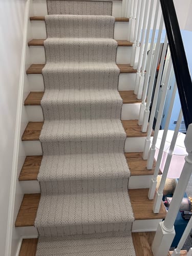 Customer photo review of Amalfi Spartis Herringbone Stair Runner