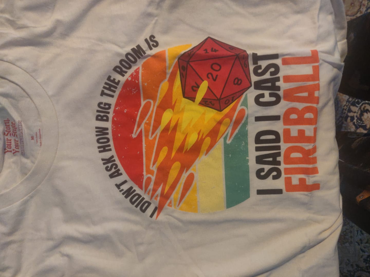 Customer photo review of I Cast Fireball T-Shirt